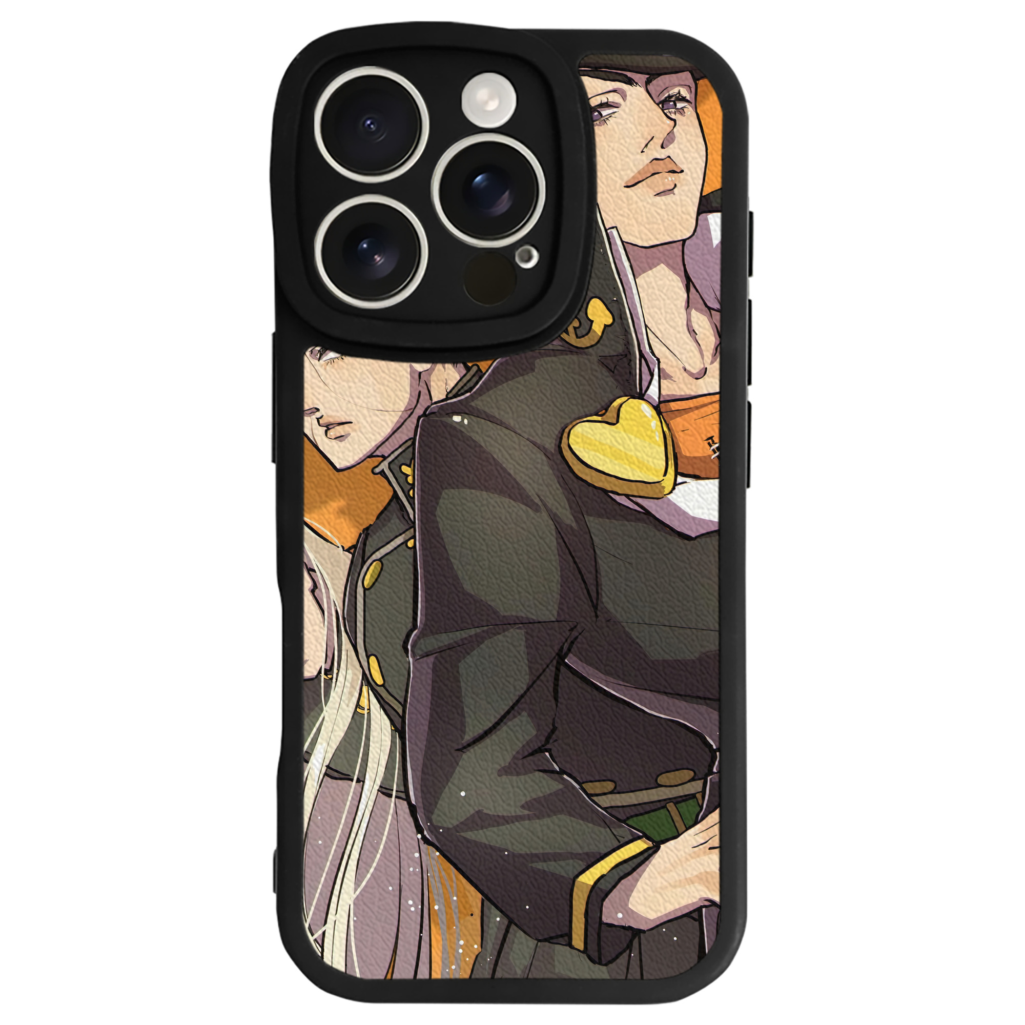 （画像用） ジョジョの奇妙な冒険 JoJo's Bizarre Adventure 【iPhone 16シリーズ対応】シリコンスマホケース（レザー調） 材質：シリコン